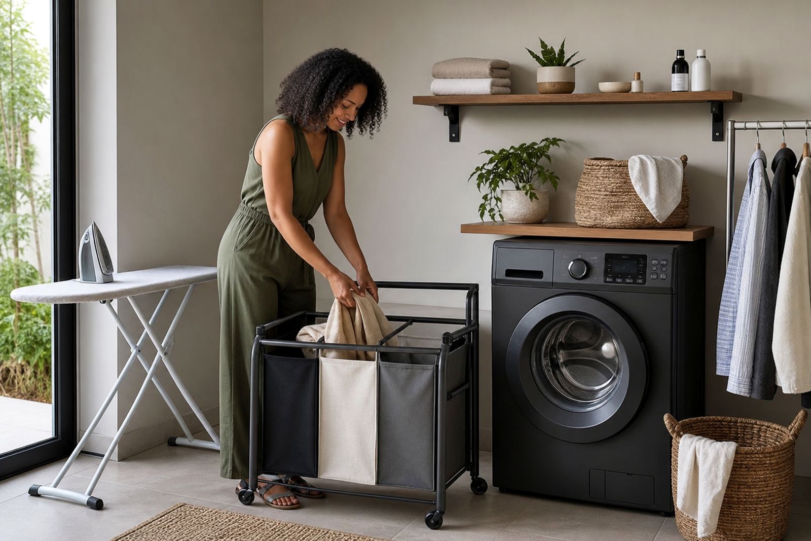 Laundry Corner Setup